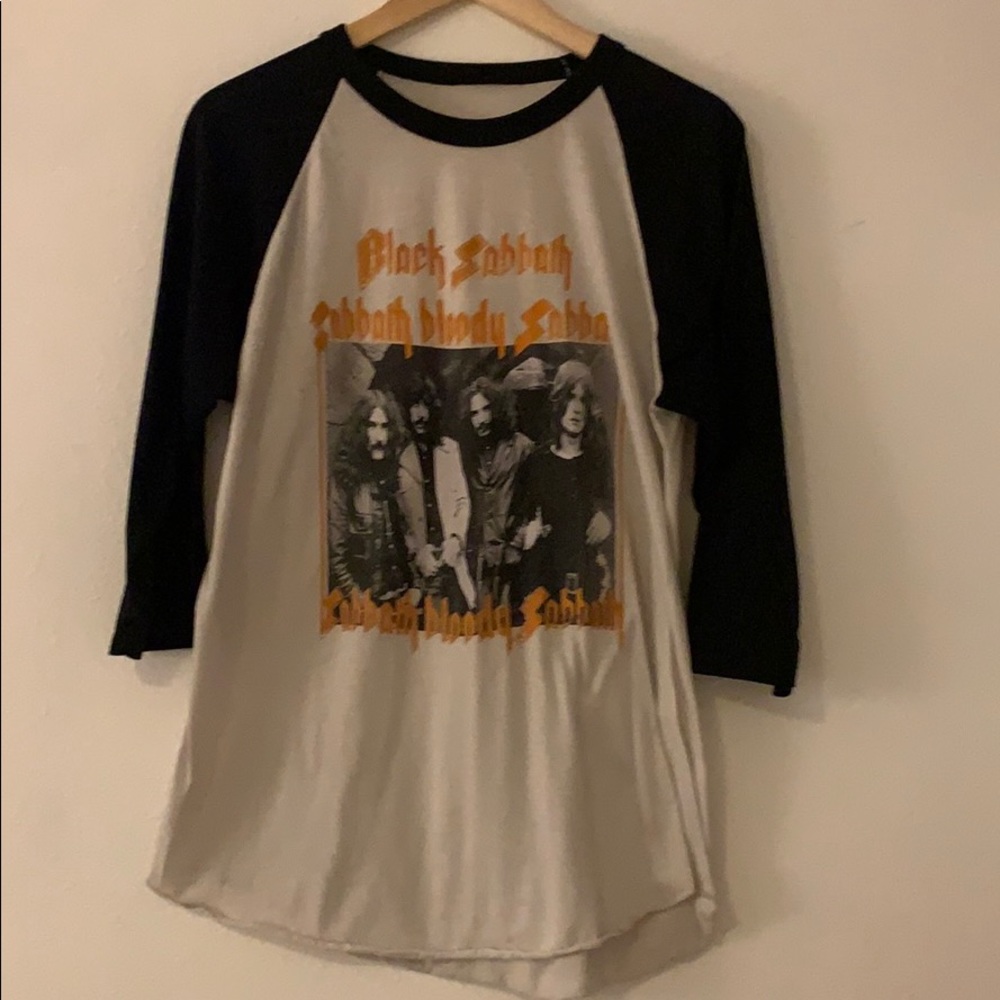 VINTAGE BLACK SABBATH BASEBALL TEE